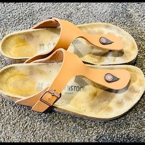 Birkenstock Gizeh Sandal, Women’s Size 39, Color: Cognac